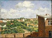 August Jernberg View from Dusseldorf Sweden oil painting artist